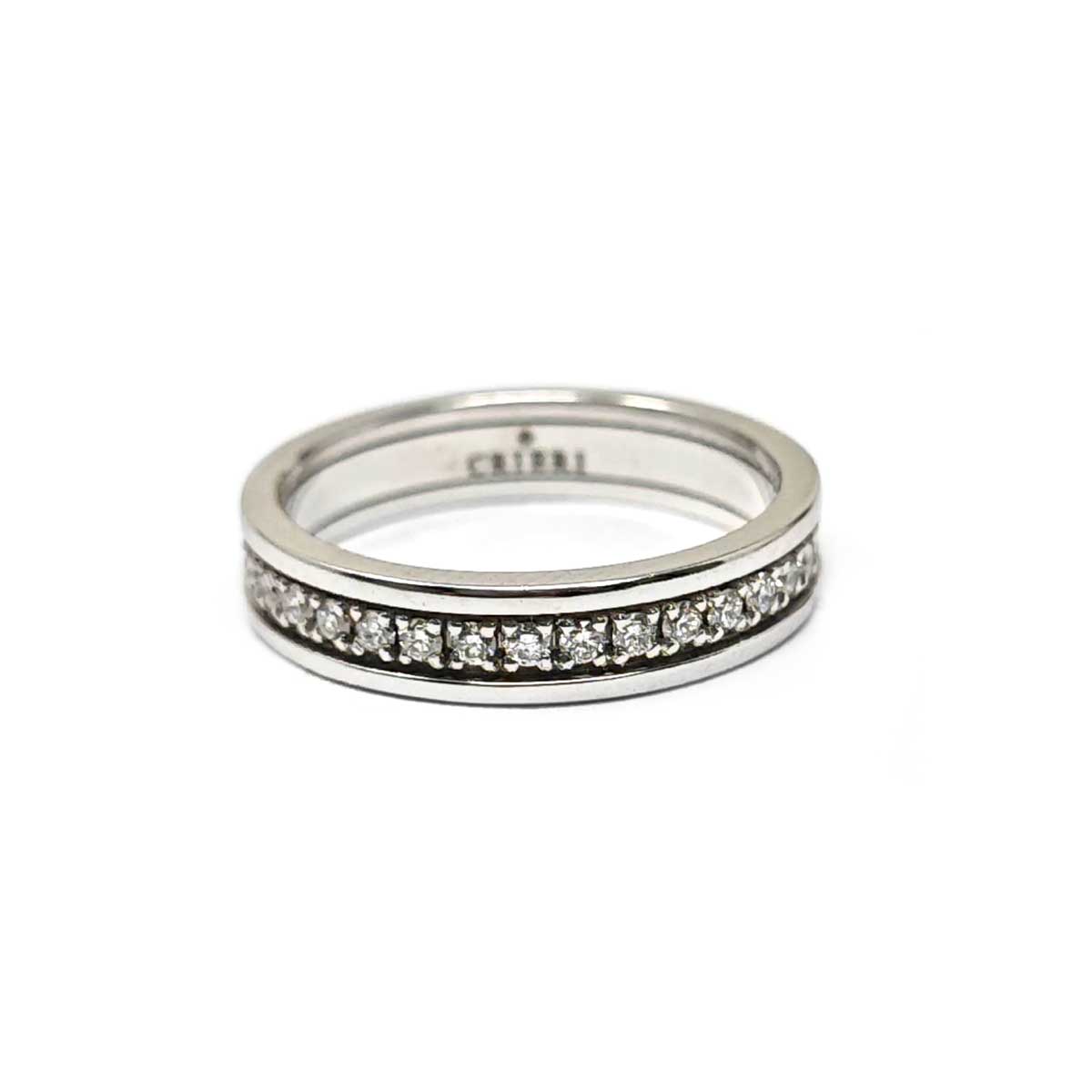 Anello Riviera Crieri con Diamanti Bianchi Collezione ALWAYS CT 0.50
