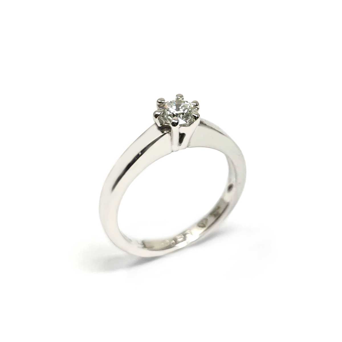 Anello Solitario CT 0.53 con Certificato LASER