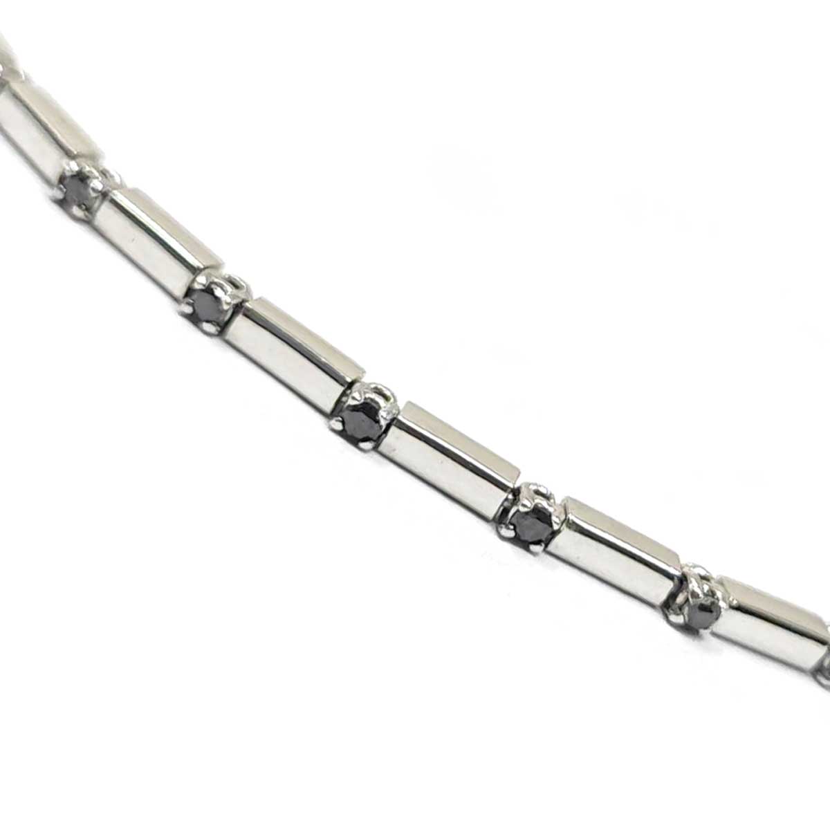 Bracciale Semirigido con 24 Diamanti Neri CT 0.48