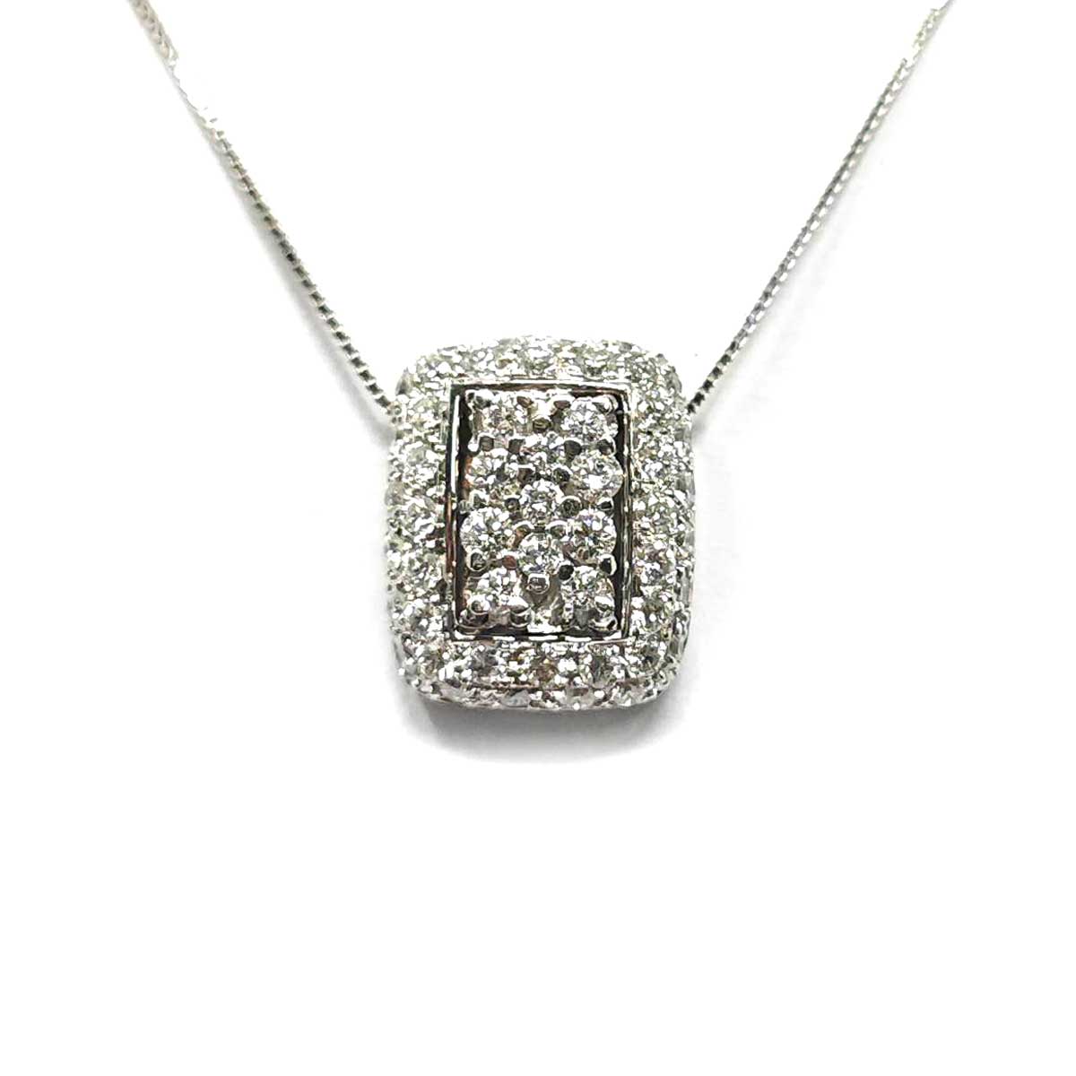 Pendente Rettangolare con Diamanti CT 1.20
