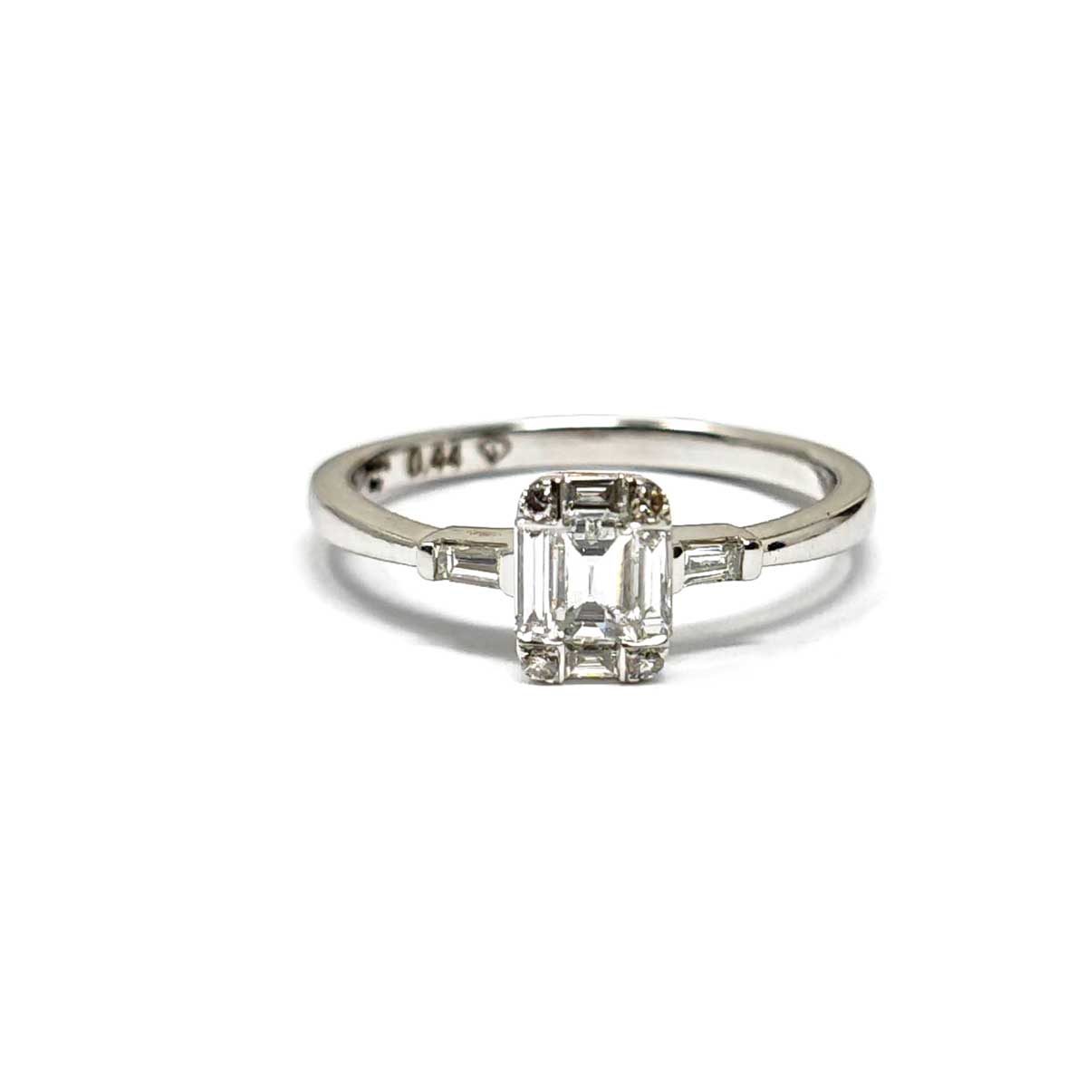 Anello con Diamanti Taglio Baguette CT 0.44