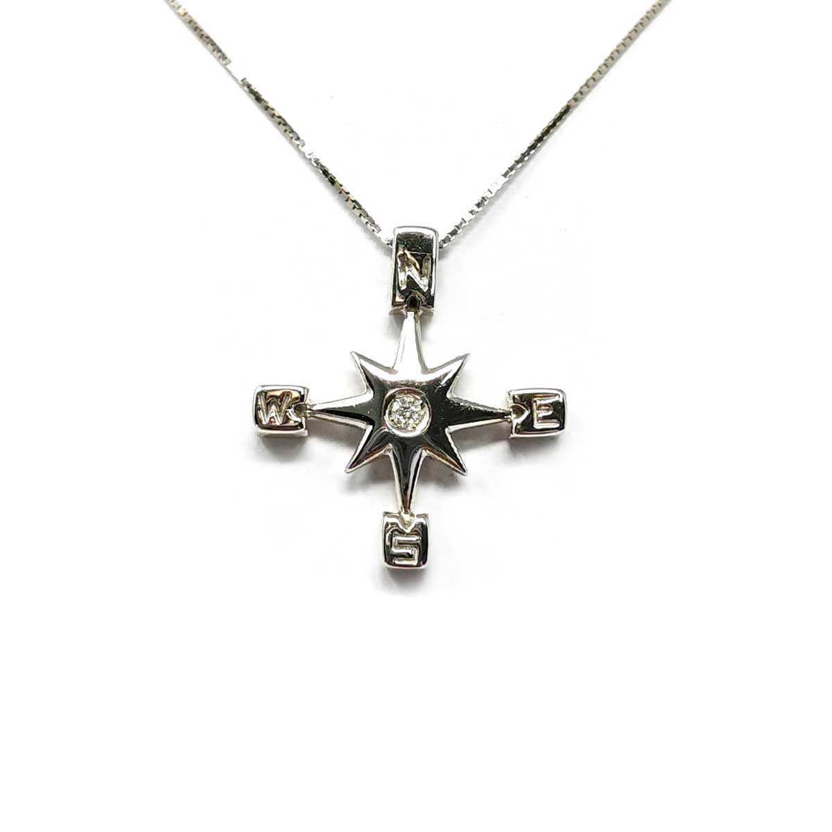 Pendente Rosa dei Venti con Diamante CT 0.04