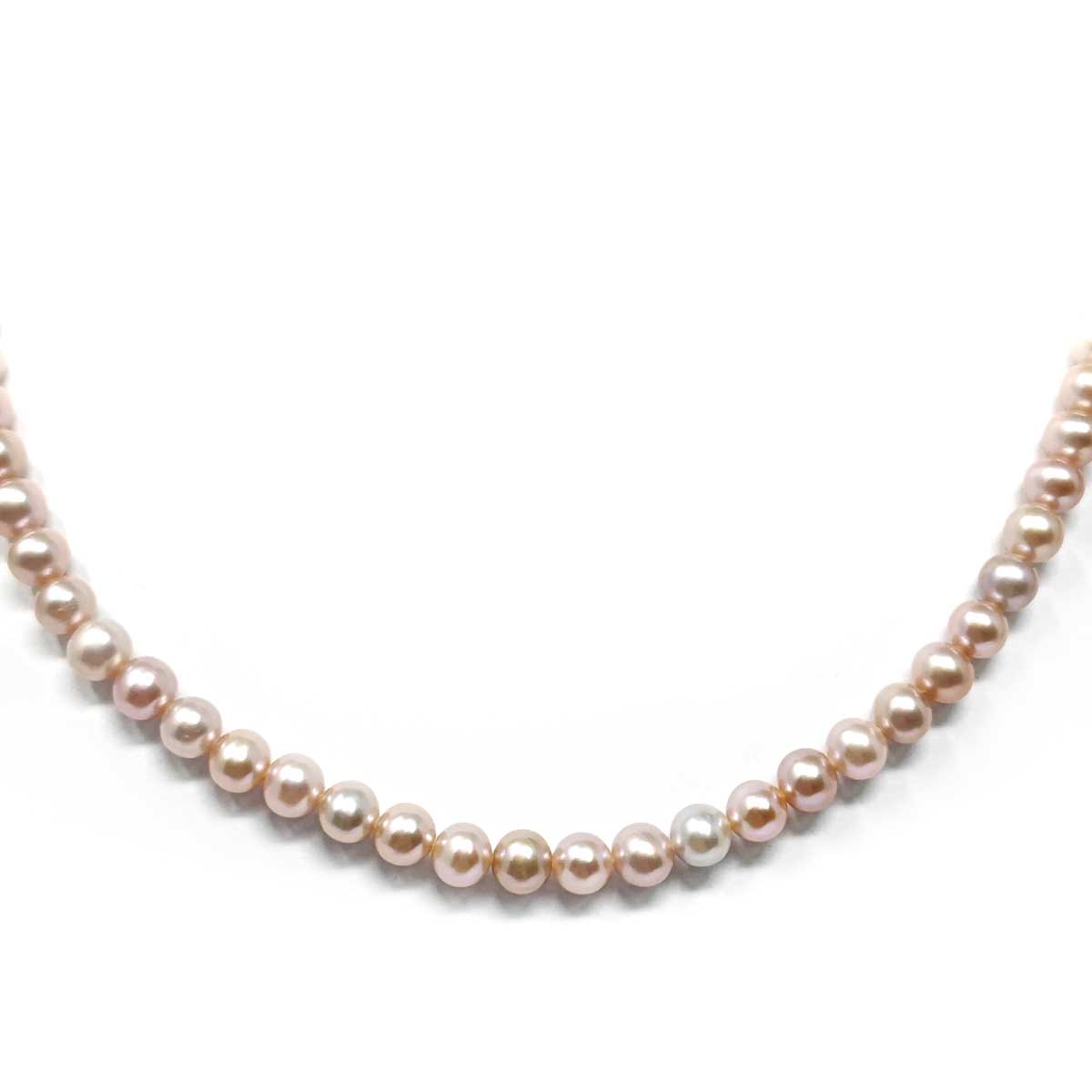 Girocollo di Perle Freshwater Rosato mm 5/5,5