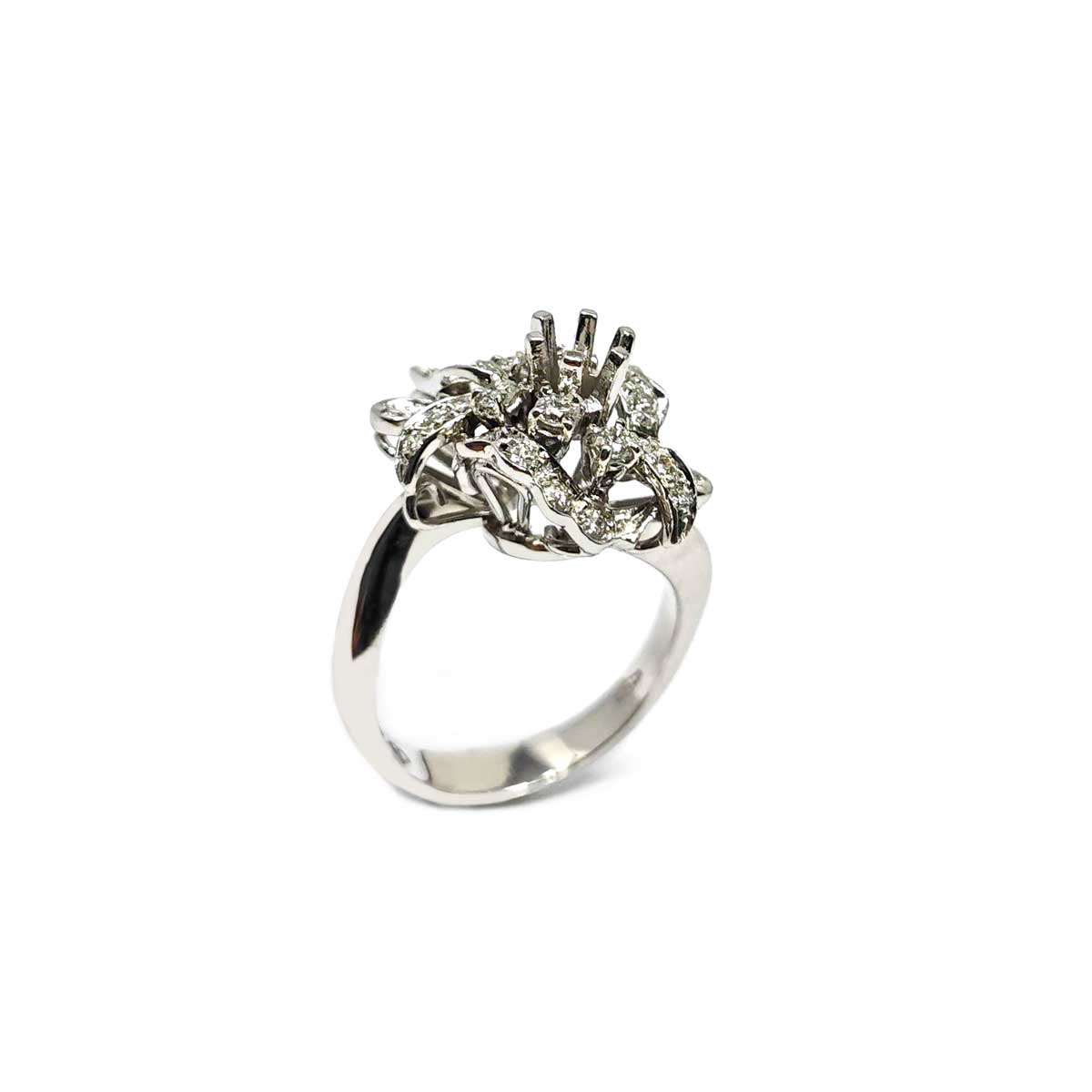 Anello per Solitario con Diamanti CT 0.62