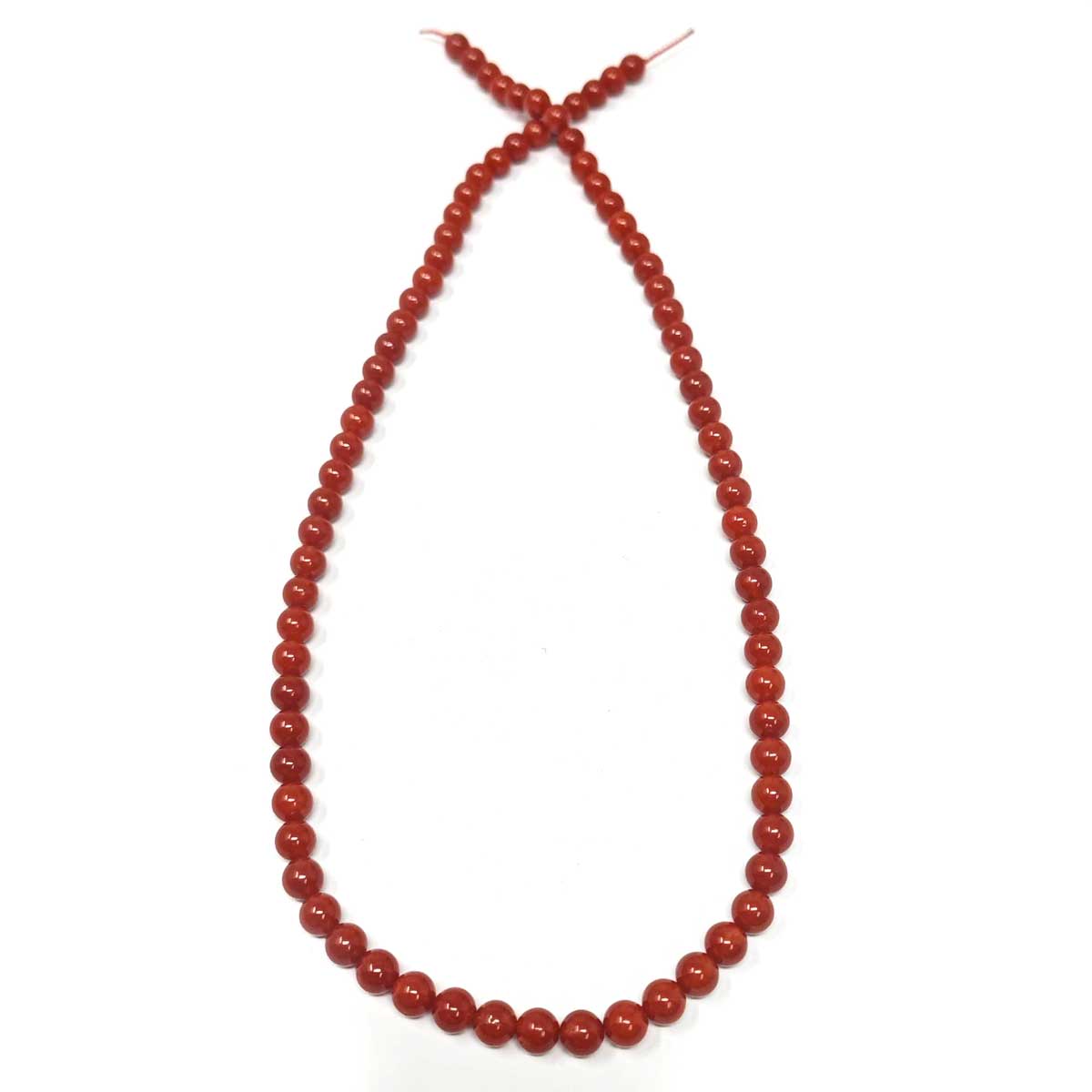 Filo di Corallo da 5/5,5 mm Rosso Moro Mediterraneo EX