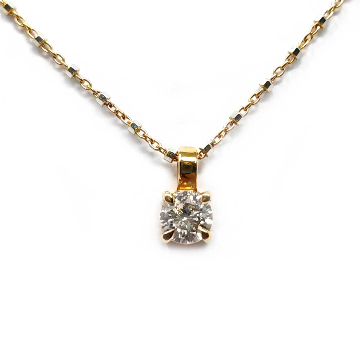 Pendente Punto Luce in Oro Rosa CT 0.40