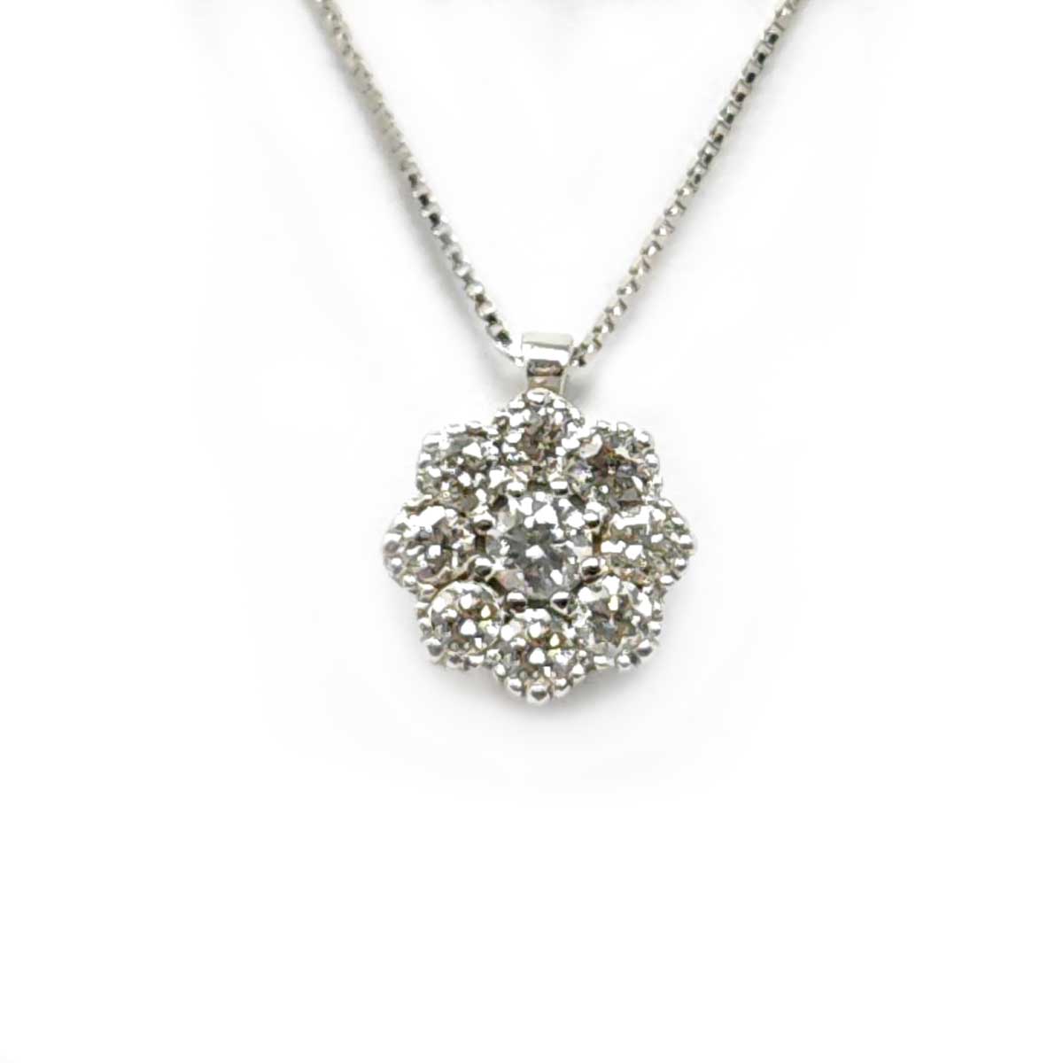Pendente Rosetta con Diamanti CT 0.28