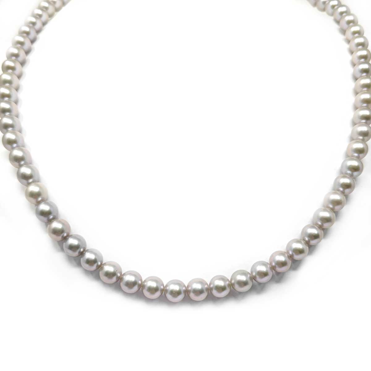 Girocollo di Perla Grigio A.D.6/6.5 mm