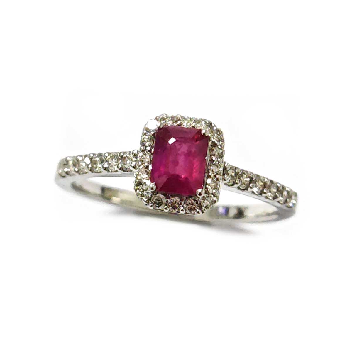 Anello con Rubino e Diamanti