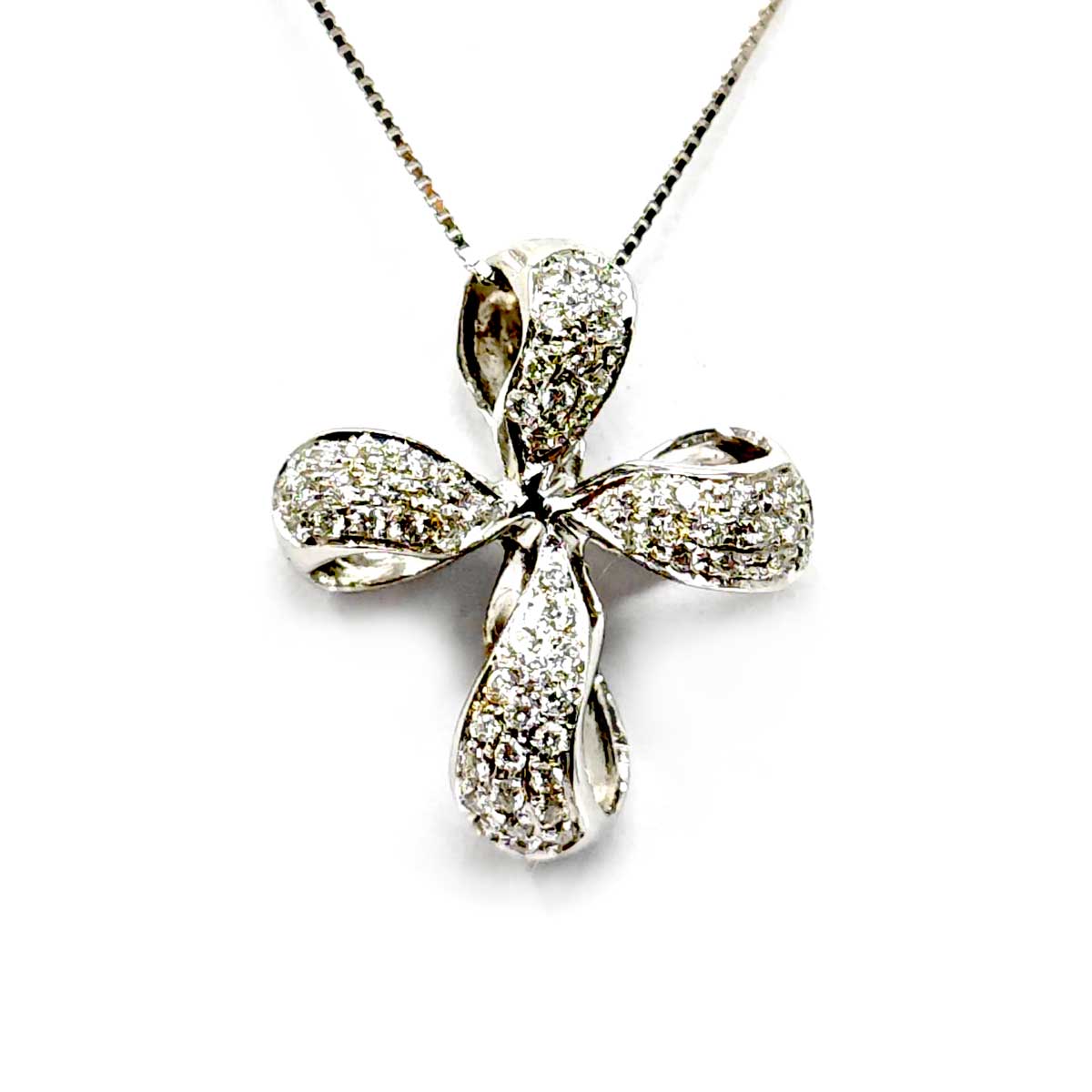 Pendente Croce con Diamanti CT 0.60