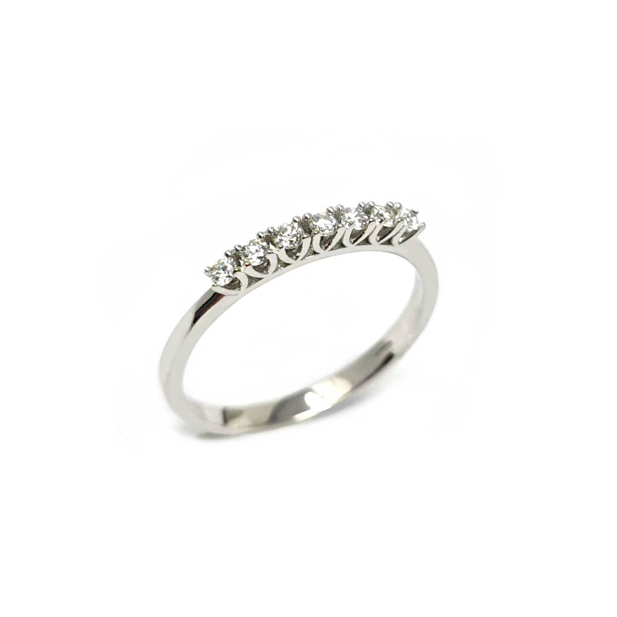 Anello Veretta 7 Diamanti CT 0.21
