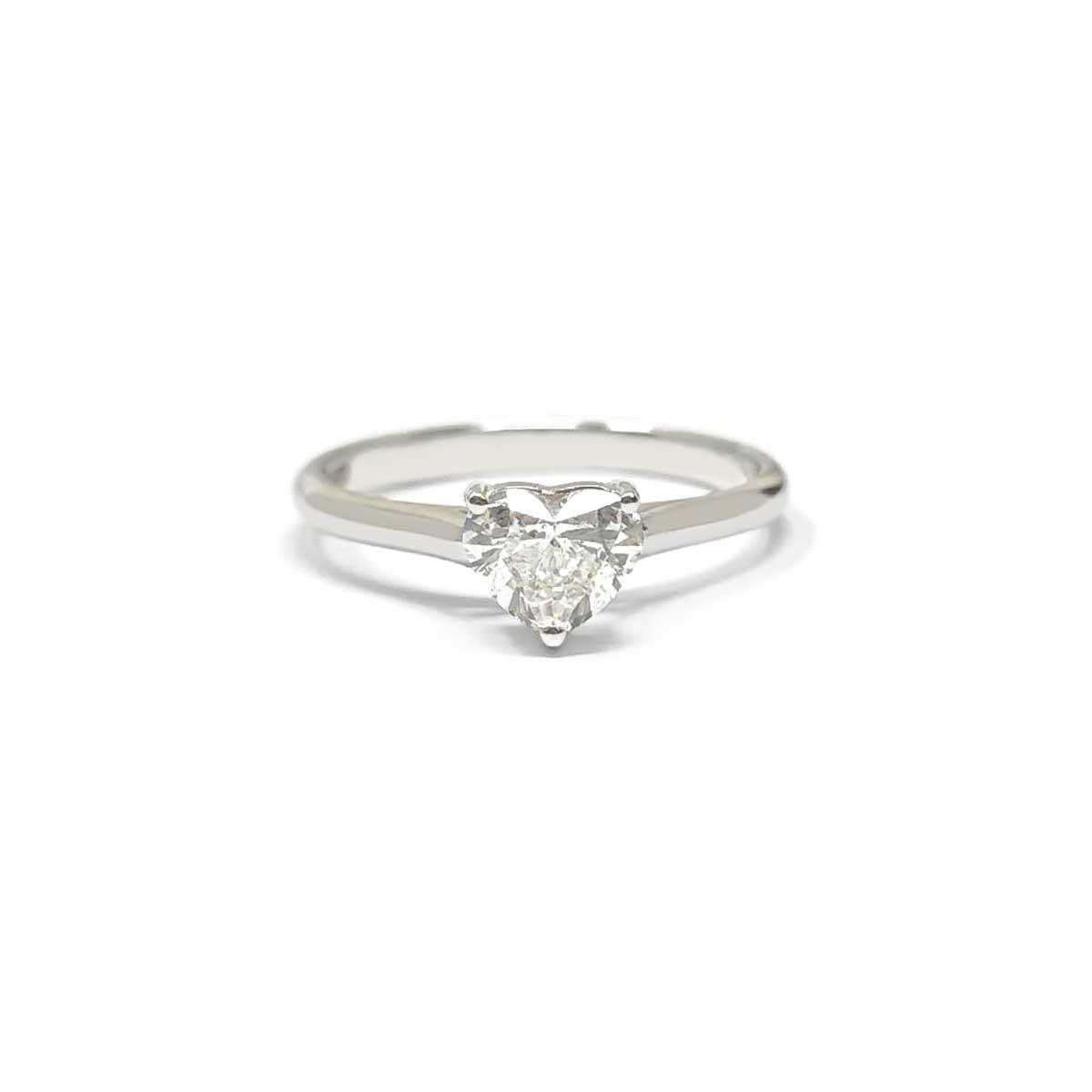 Anello Solitario Taglio Cuore CT 0.70 VVS1 F GIA Certificato