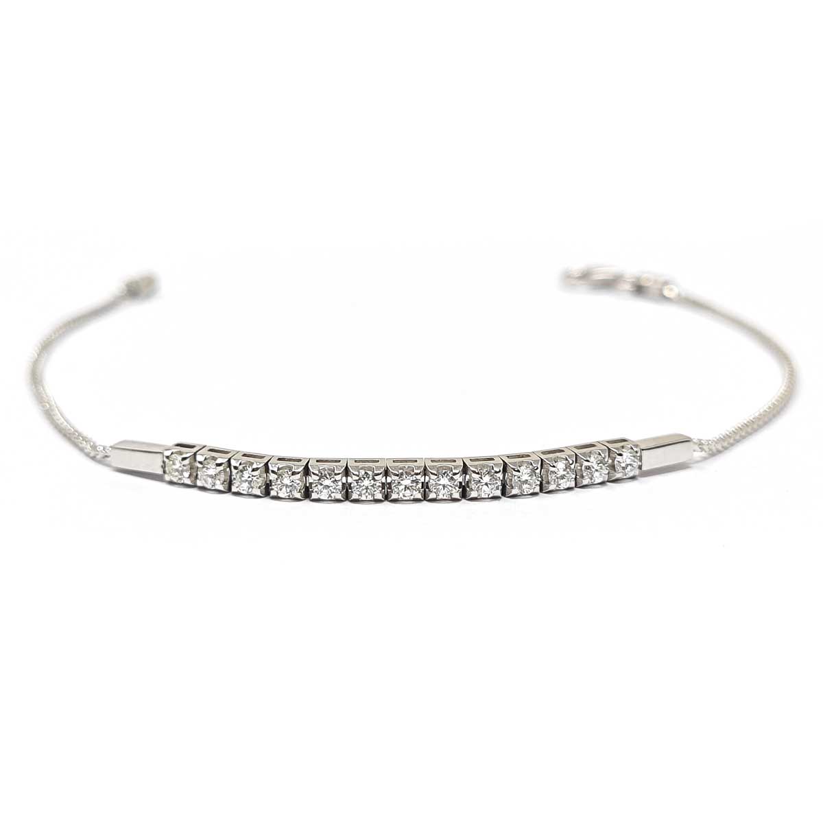 Bracciale Mezzo Tennis con Diamanti CT 0.55