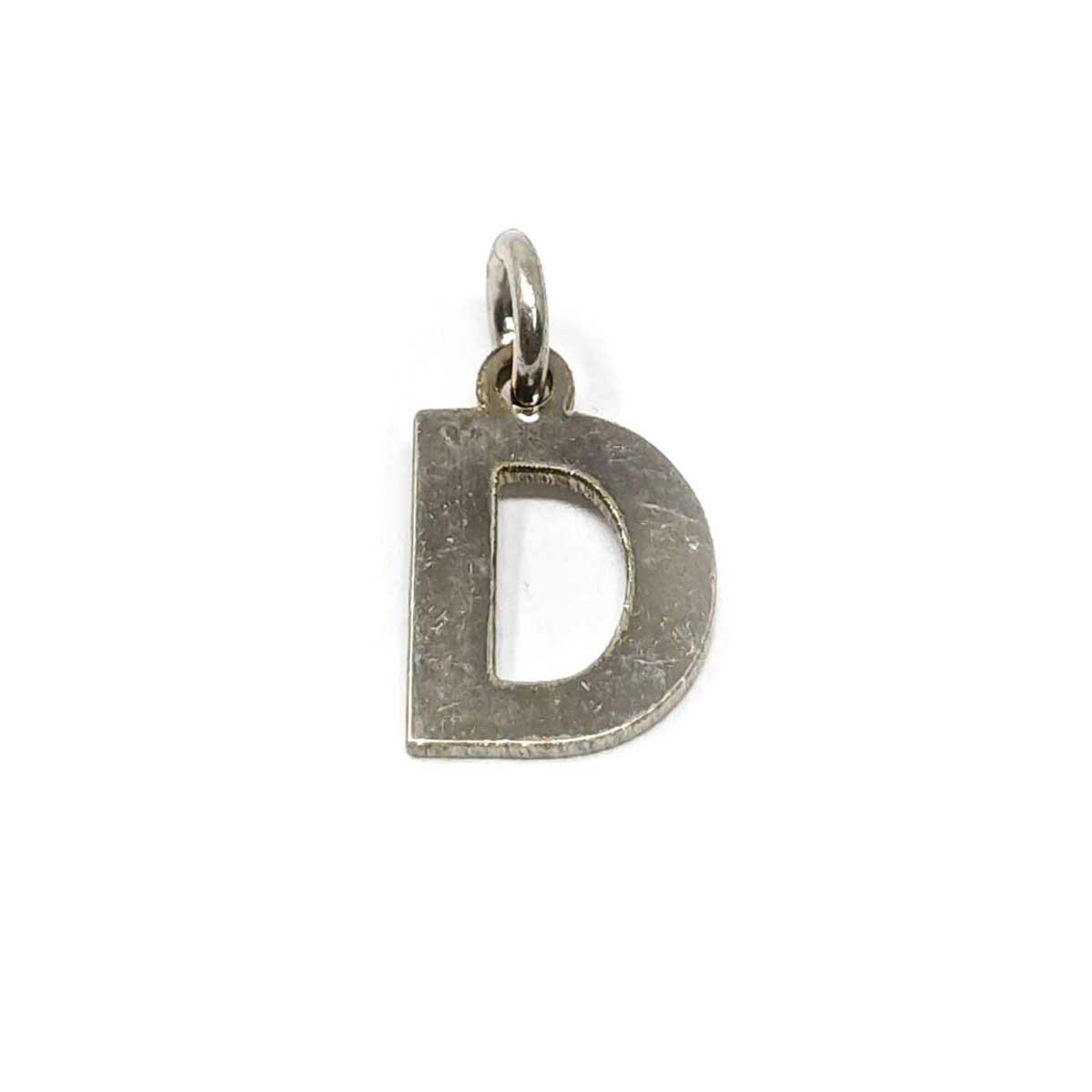 Pendenti Lettere in argento rodiato bianco lucido