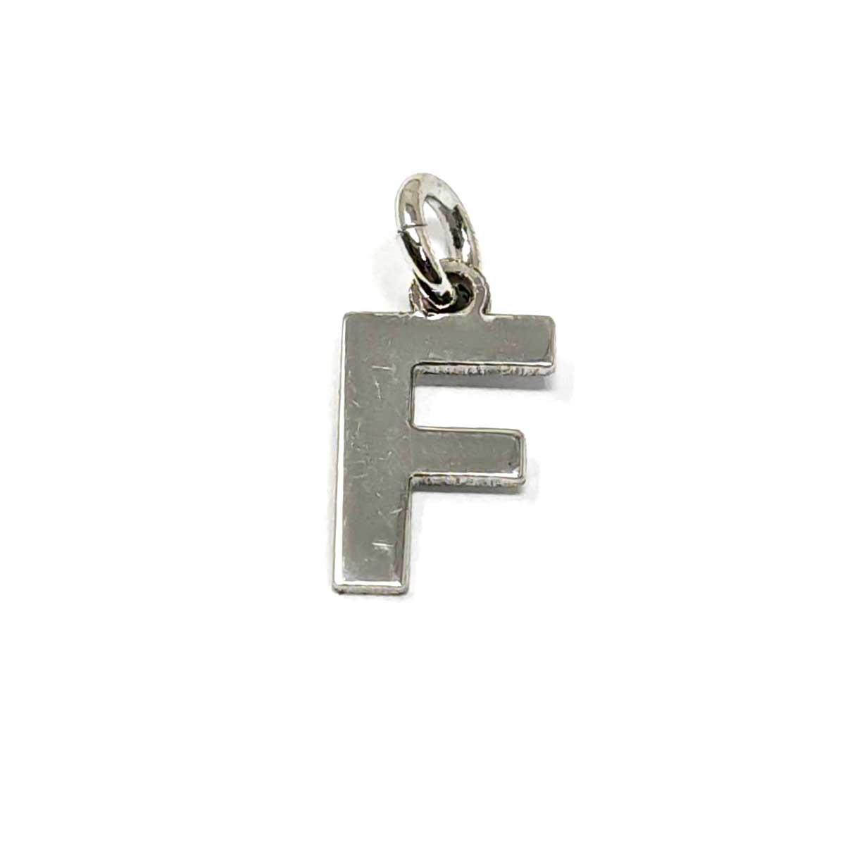 Pendenti Lettere in argento rodiato bianco lucido