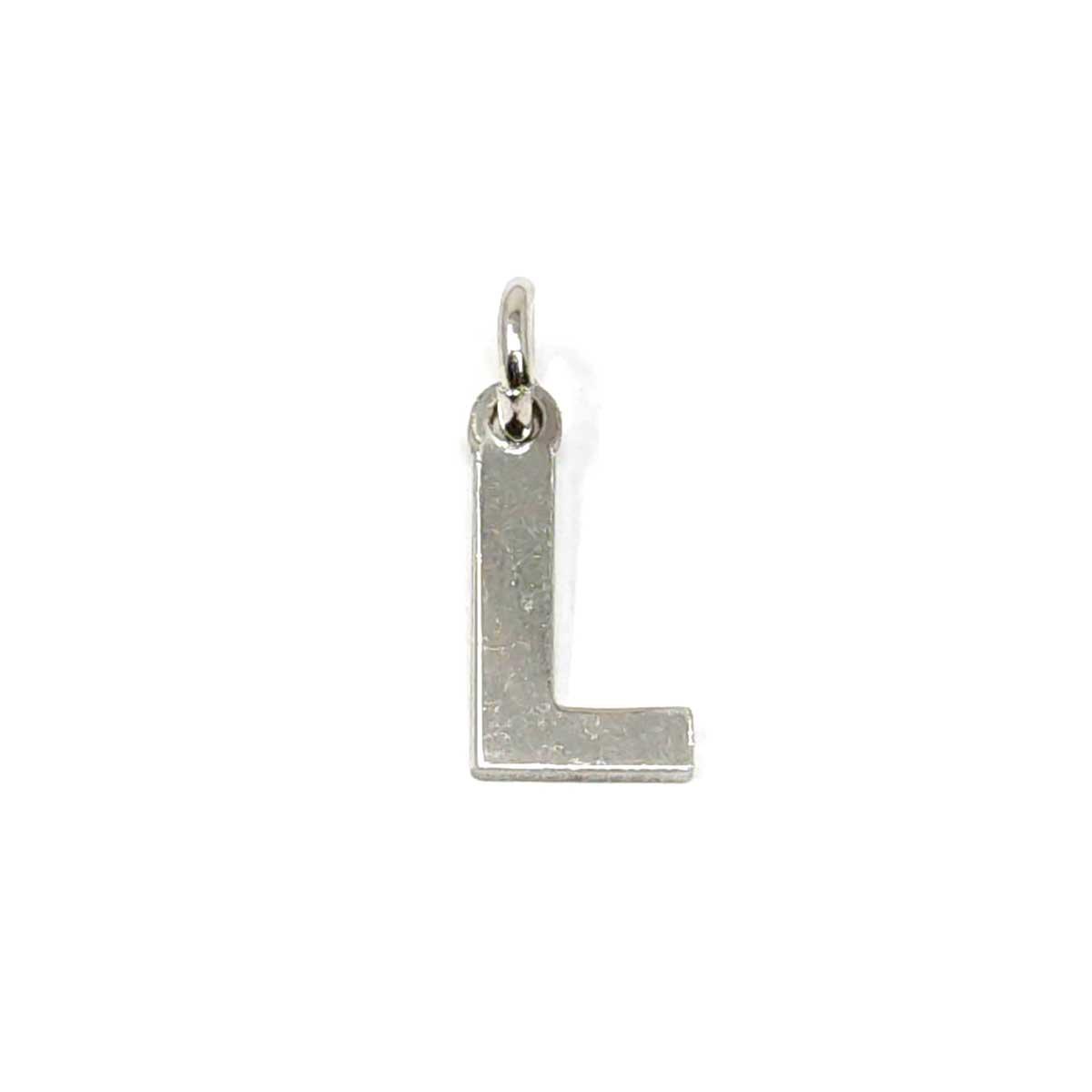 Pendenti Lettere in argento rodiato bianco lucido