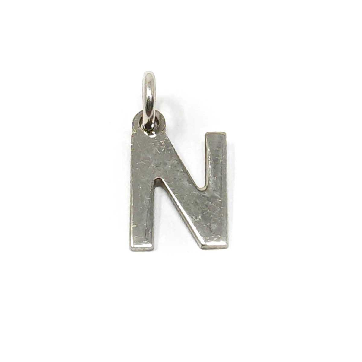 Pendenti Lettere in argento rodiato bianco lucido