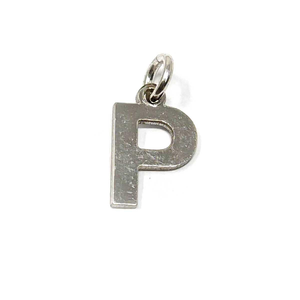 Pendenti Lettere in argento rodiato bianco lucido