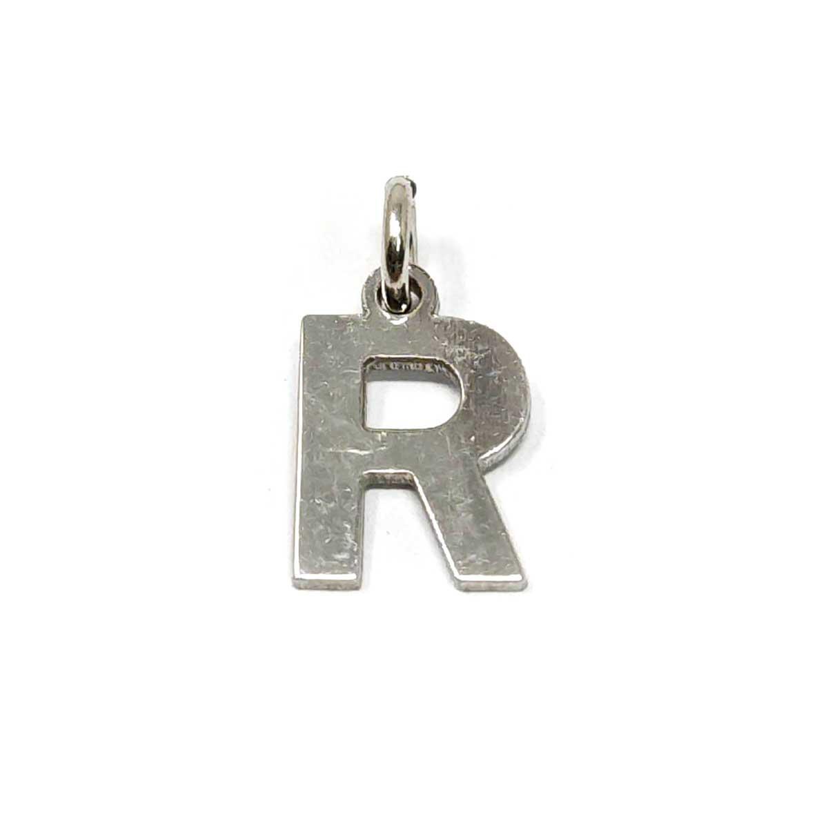 Pendenti Lettere in argento rodiato bianco lucido