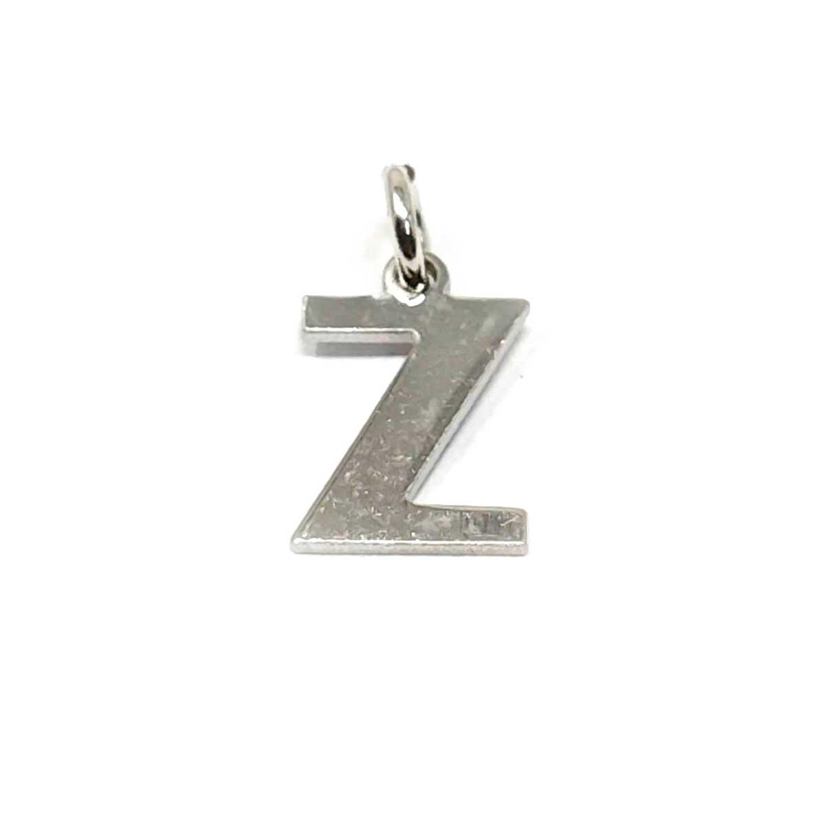 Pendenti Lettere in argento rodiato bianco lucido