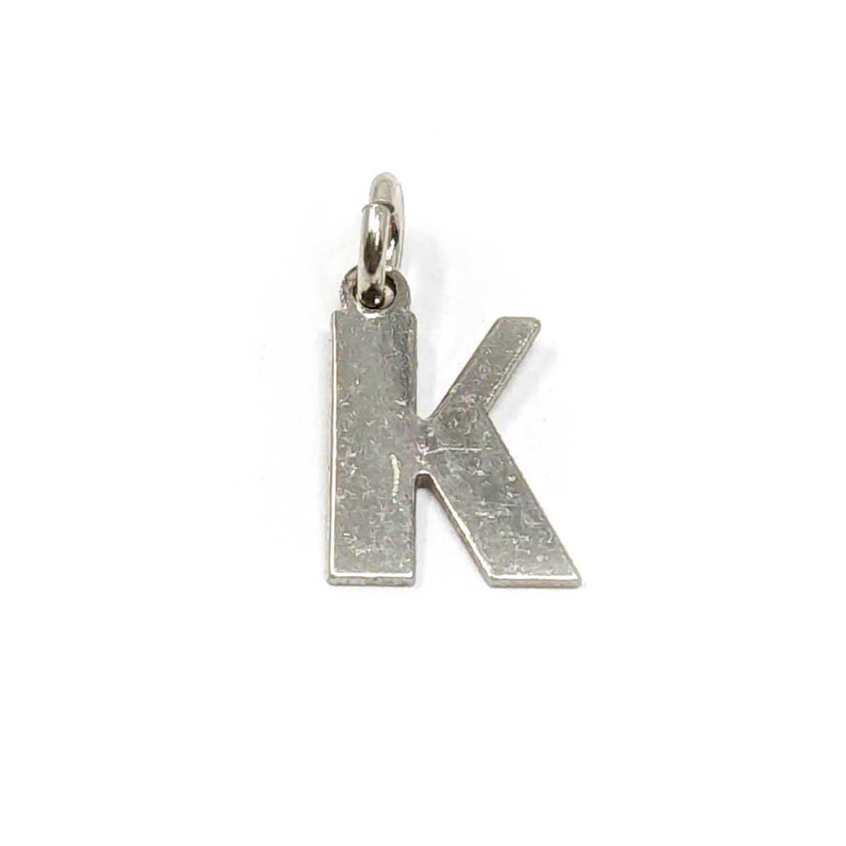 Pendenti Lettere in argento rodiato bianco lucido