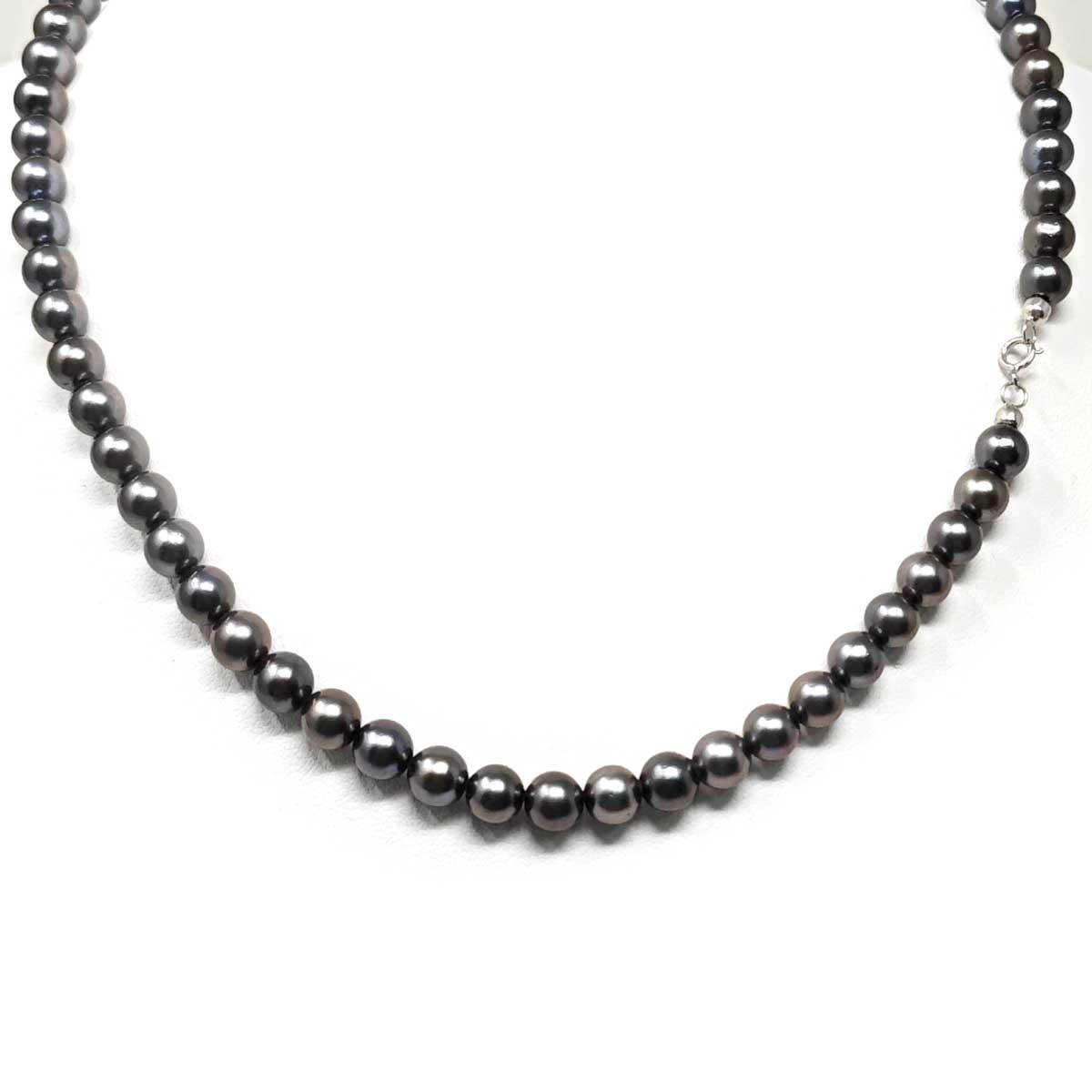 Filo di Perla Freshwater Grigio mm 6/6.5