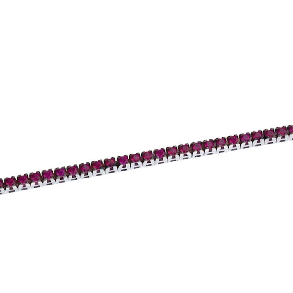 Bracciale in Oro Bianco con Rubini CT 2.45