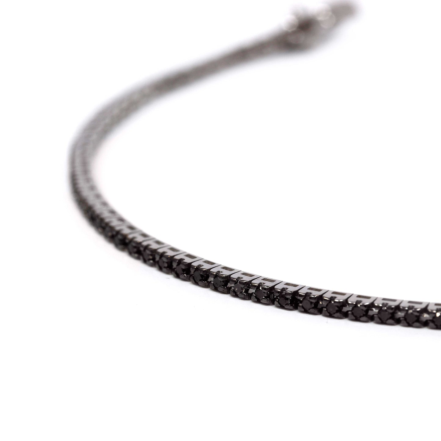 Bracciale Tennis con Diamanti Neri CT 0.60
