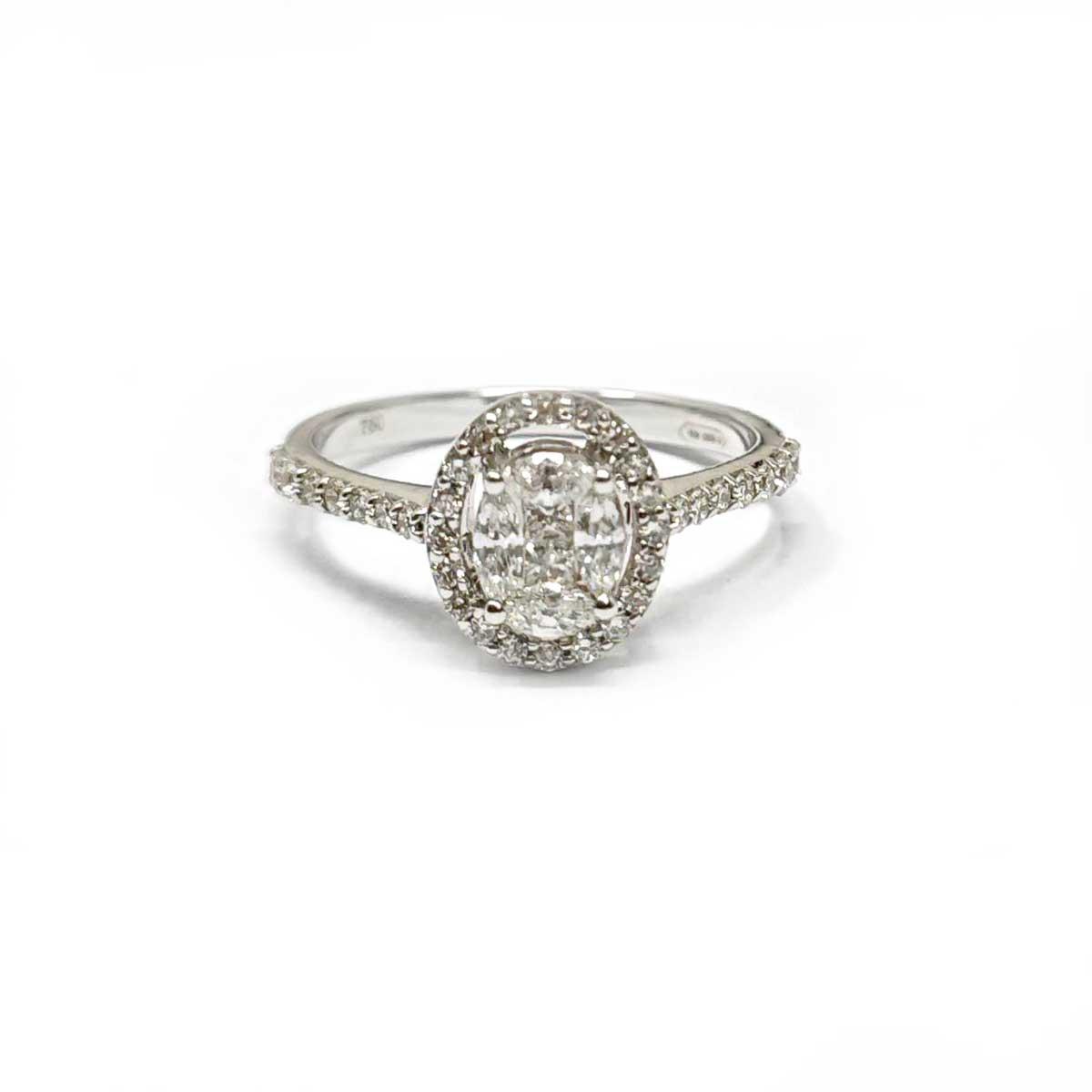 Anello Solitario con Diamanti CT 0.57