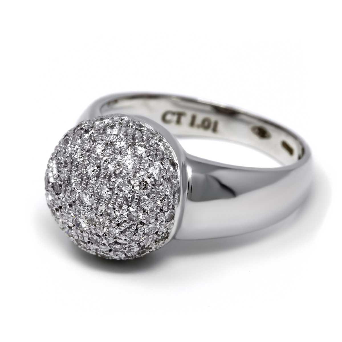 Anello Pavè con Diamanti CT 1.01