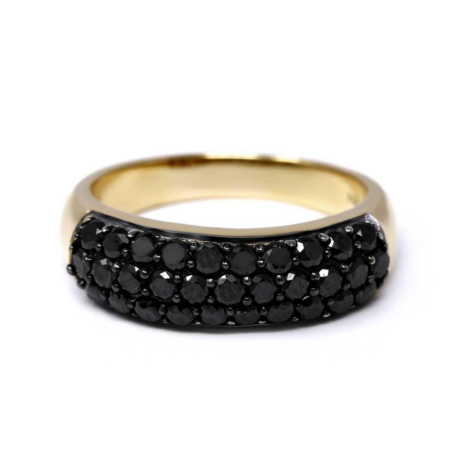 Anello in Oro Rosa e Diamanti Neri CT 1.00