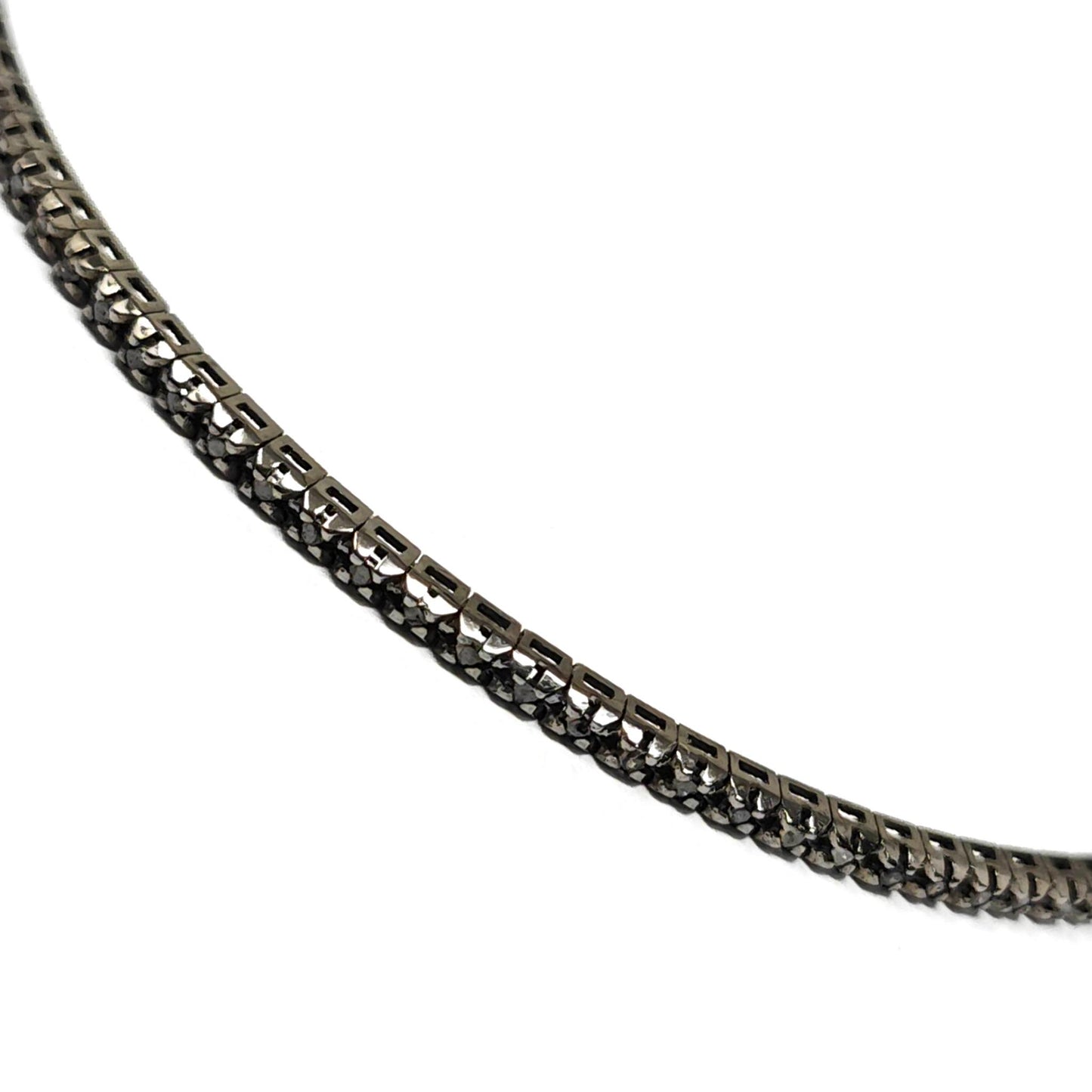Bracciale Tennis con Diamanti Neri CT 0.80