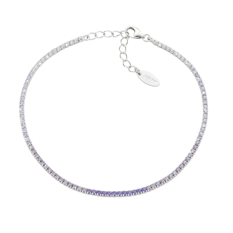 Bracciale Tennis Mania Degradé Viola con Zirconi Ref. BT1DEBVI17