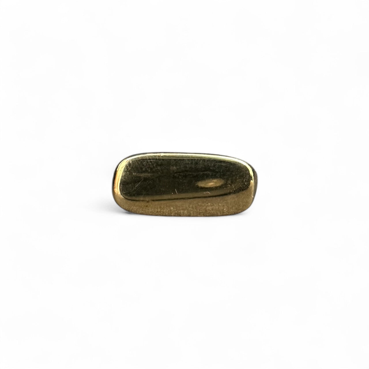 Anello in argento dorato 925 a piastra sopra