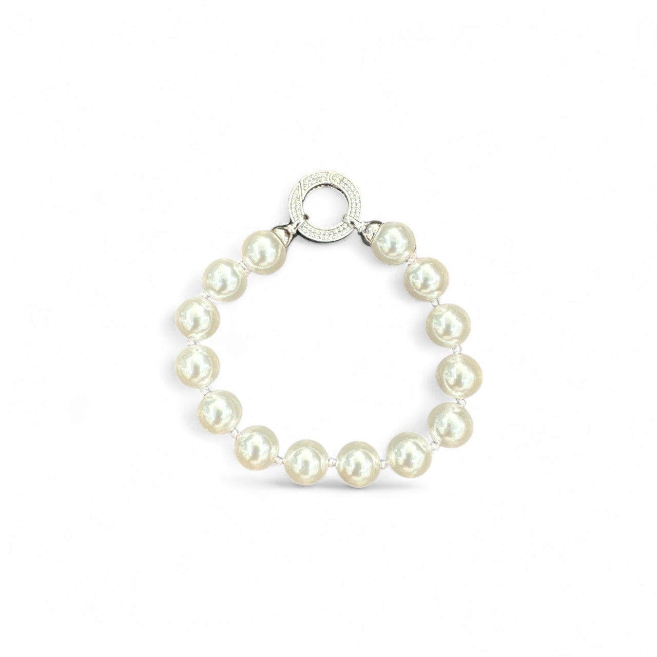 Bracciale di Perle in Argento 9245, mm 10