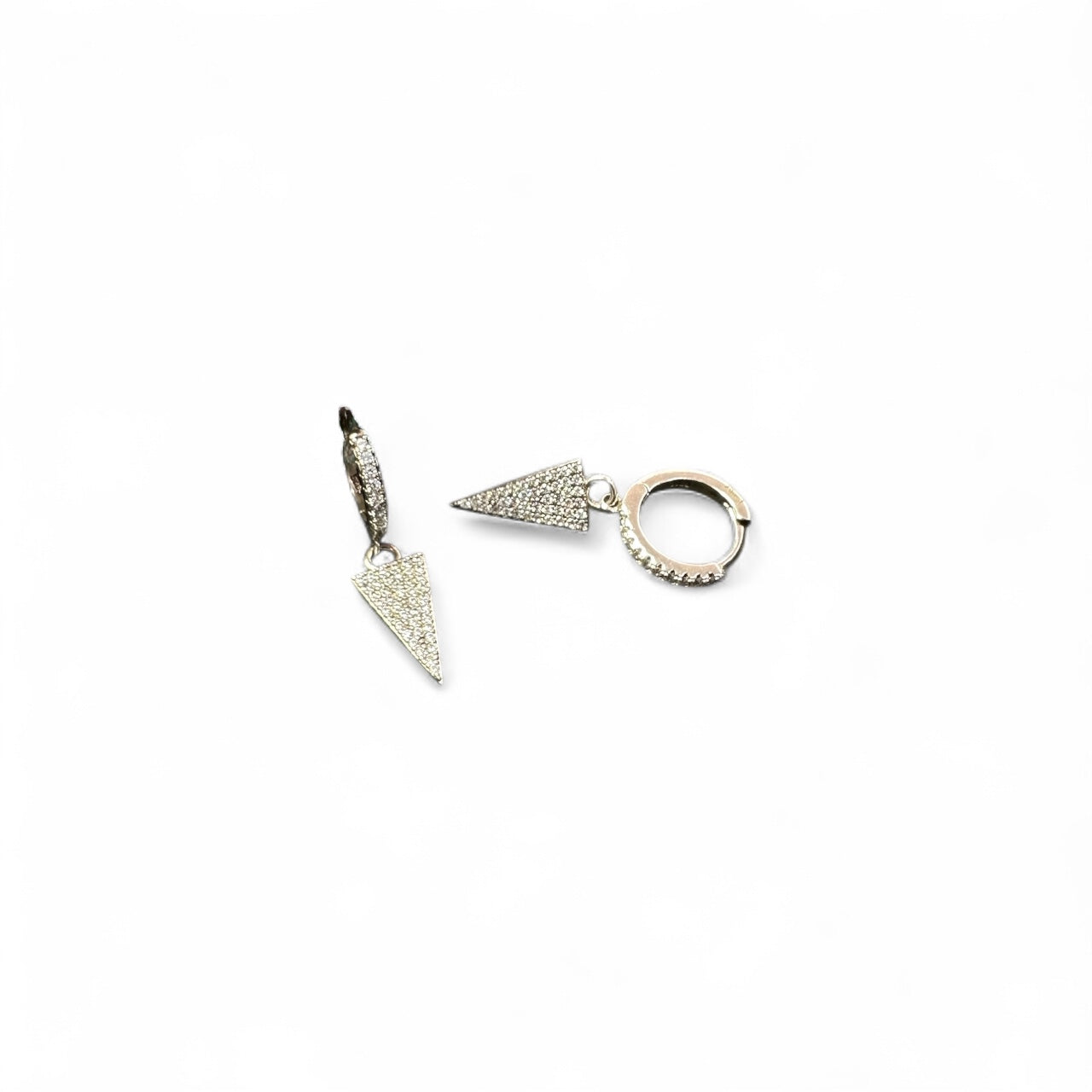 Orecchini in Argento 925 con Freccia di Zirconi cm 1.7