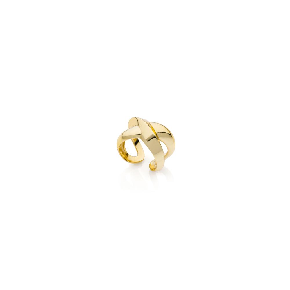 Anello a X dorato Unoaerre ref.2406