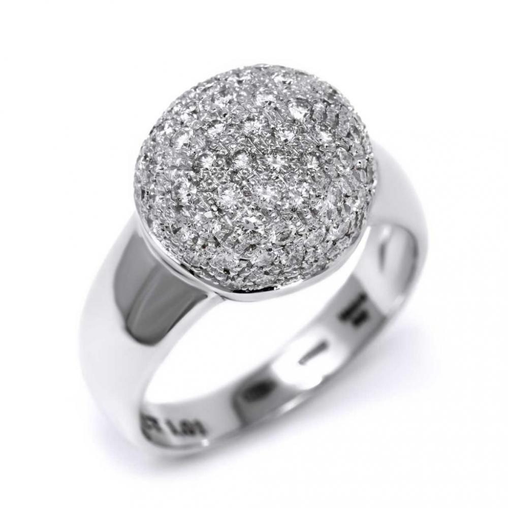 Anello Pavè con Diamanti CT 1.01