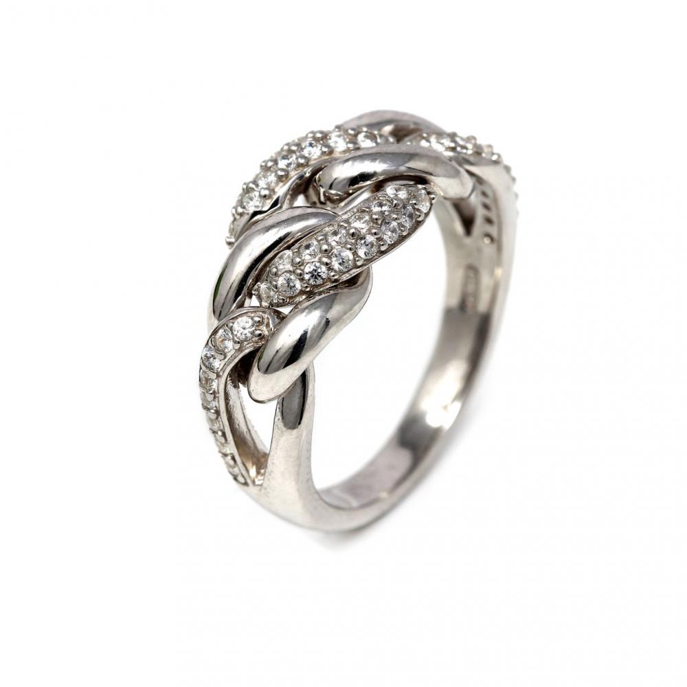 Anello in Argento 925 con Zirconi mis 15