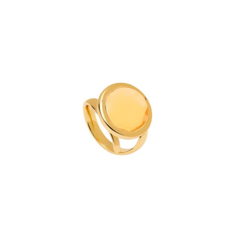 Anello regolabile Le Chicche con pasta vitrea champagne milky 16mm