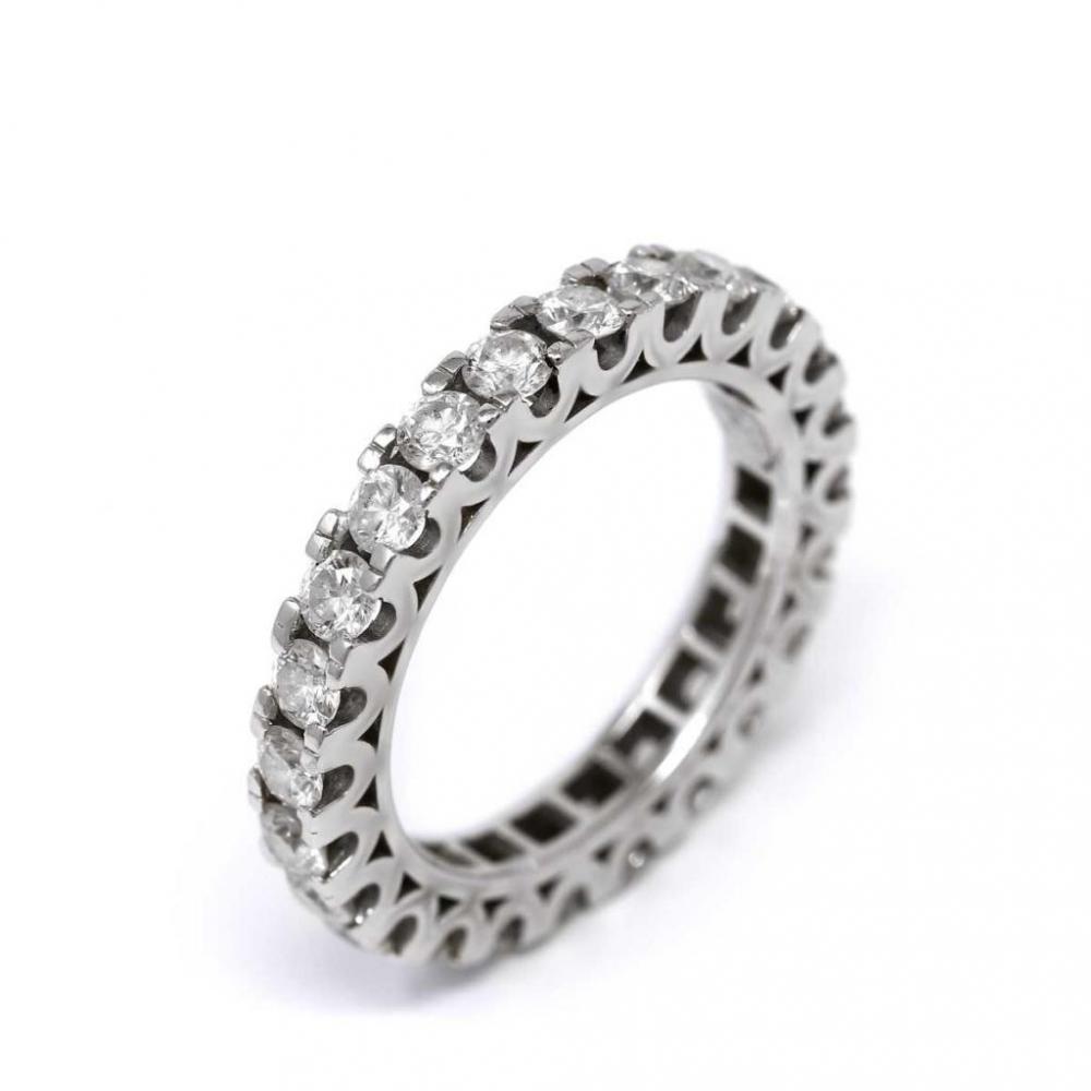 Anello Riviera con 24 Diamanti CT 2.03