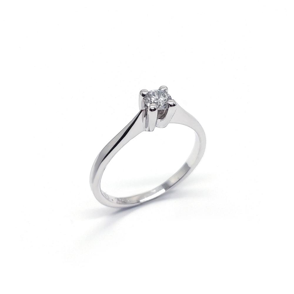 Anello Solitario Linea Giza CT 0.20 VVS 2 E Certificato IGI