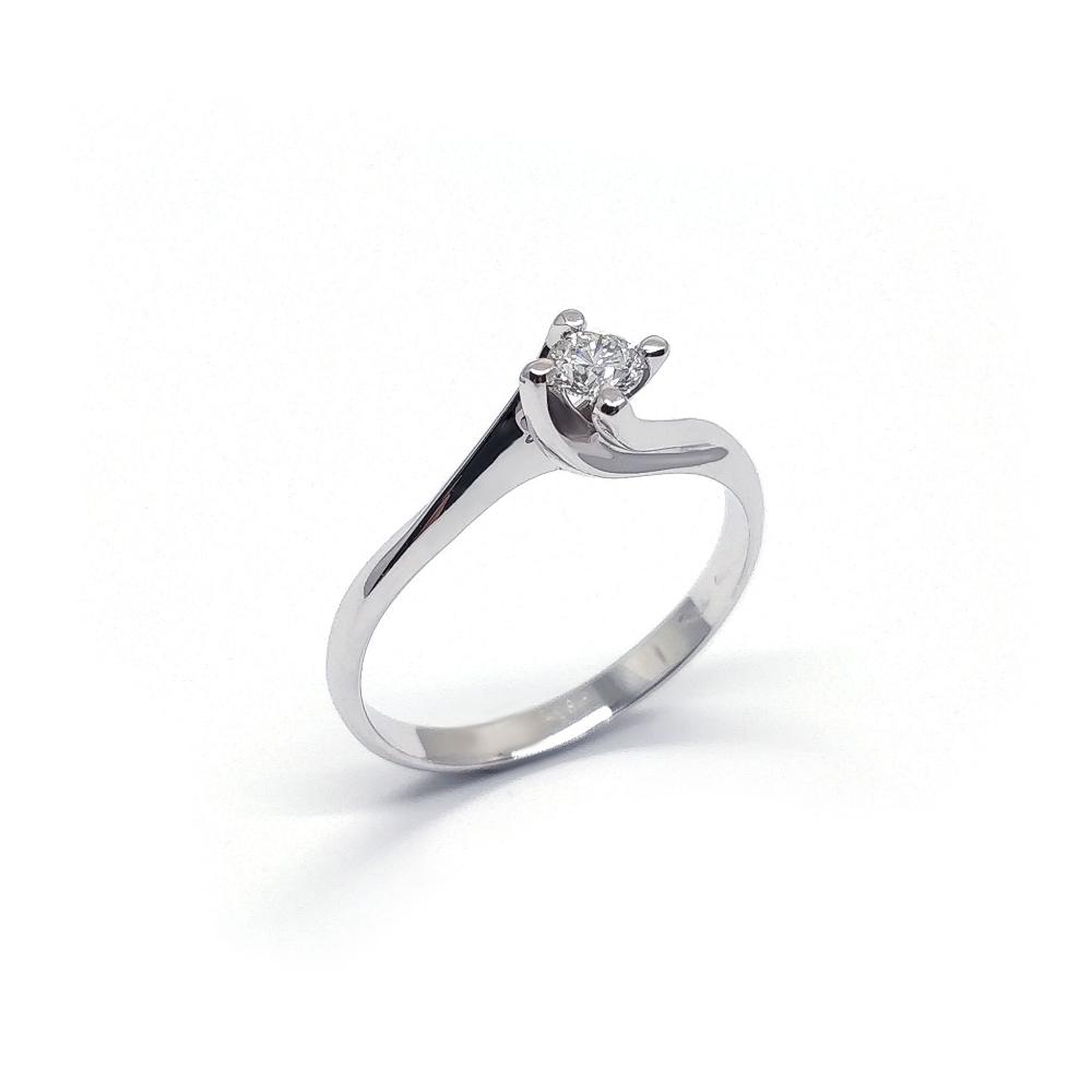 Anello Solitario Valentino CT 0.27 VVS 2 E Certificato IGI