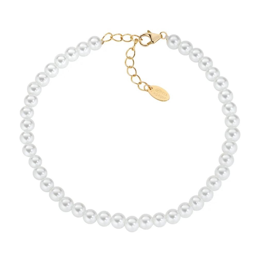 Bracciale con Perle di Cristallo 4 mm Ref.BRPE40SWGB16