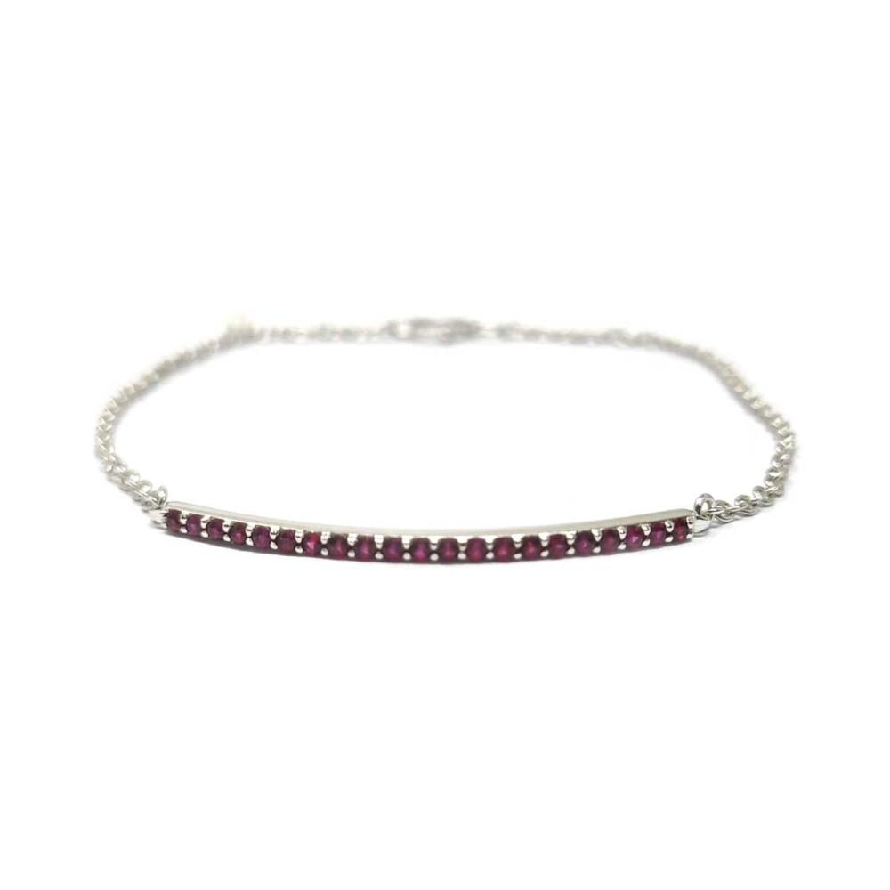 Bracciale con Rubini CT 0.41 in Oro 9kt