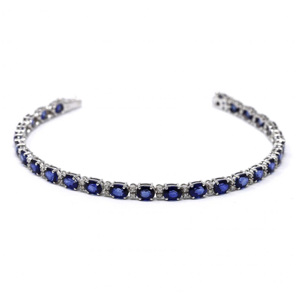 Bracciale con Zaffiri CT 11.98 e Diamanti CT 0.50