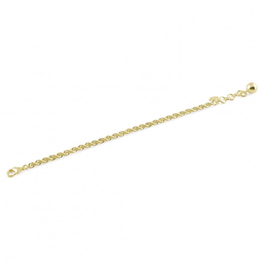 Bracciale corda in bronzo dorato UNOAERRE 1591