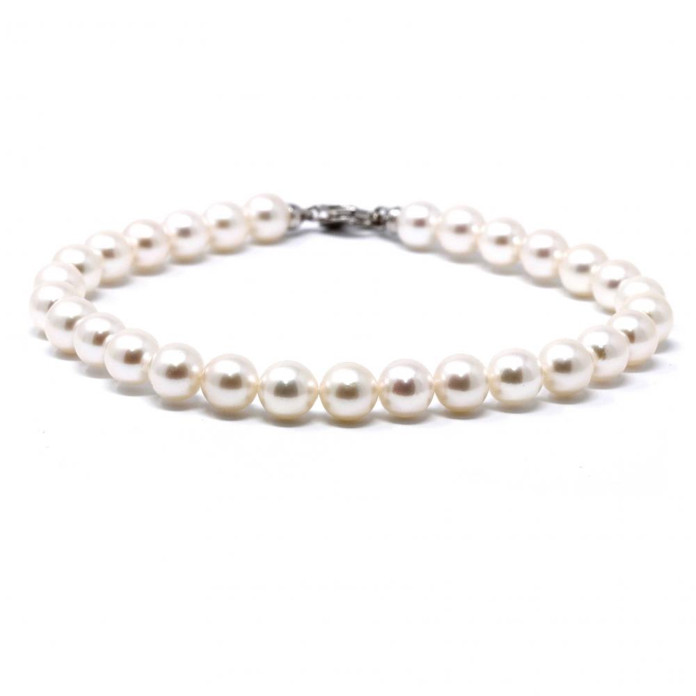 Bracciale di Perle Akoya 6/6,5