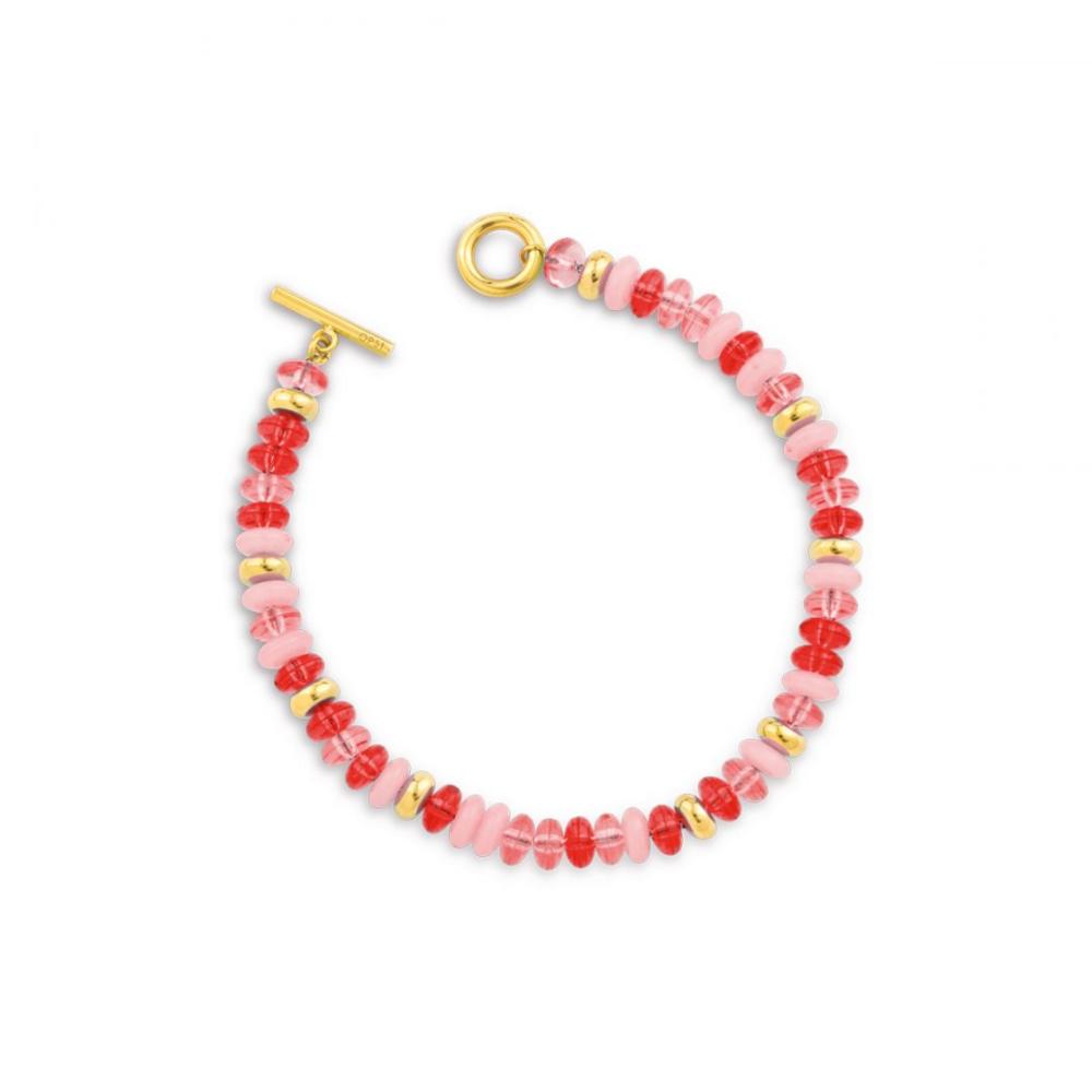 Bracciale in acciaio lucido con trattamento PVD Oro Giallo OPS.