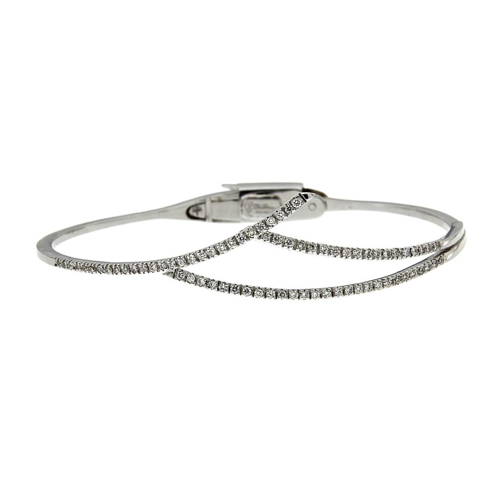 Bracciale Rigido con 74 Diamanti CT 0.78